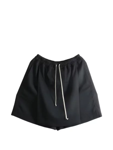 Pantaloni scurți Rick Owens cu cordon negru