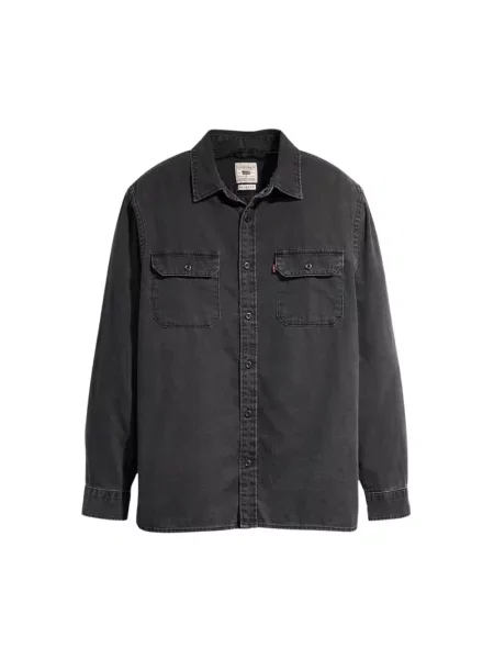 Krój relaxed fit koszula overshirt z denimu model JACKSON' Levi's szara