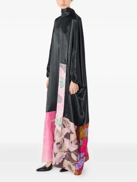 Rochie Marine Serre de mătase de costum negru