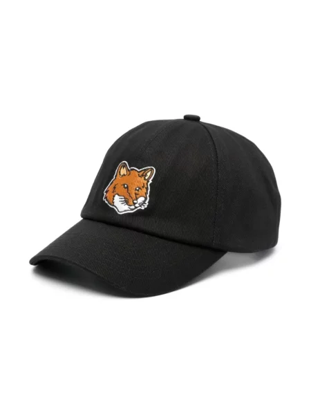 Czapka z daszkiem Maison Kitsune czarna