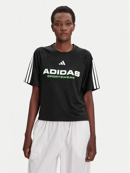 Adidas T-Shirt Tiro x Common Goal Jacquard czarny