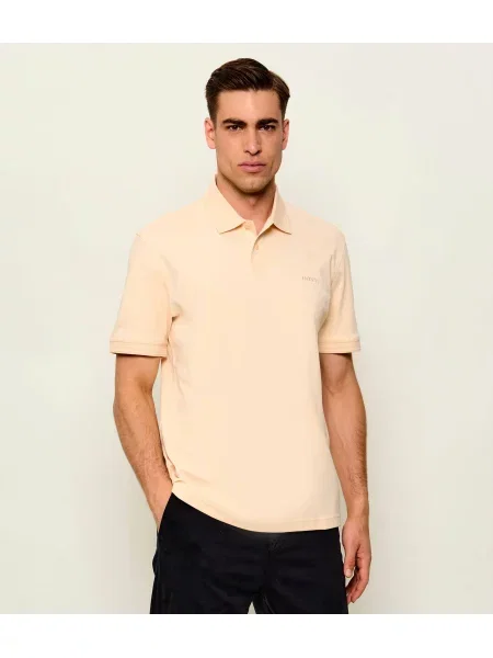 Tricou polo Boss Orange portocaliu