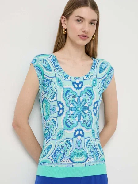 Тениска Luisa Spagnoli зелено