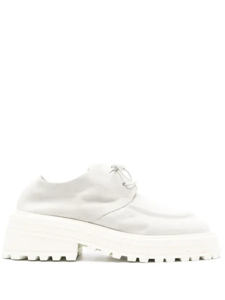 Велурени ниски обувки Marsell с връзки сиво