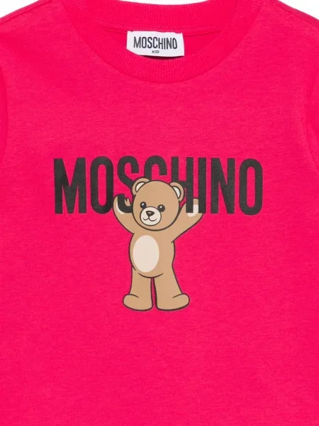 Top dziecięcy Moschino różowy