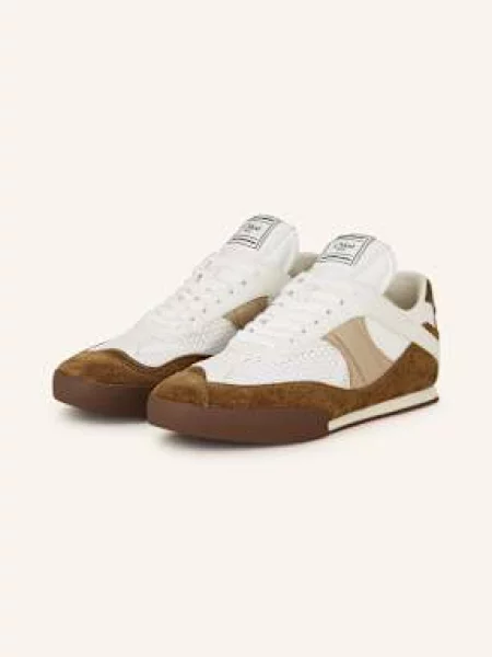 Chloé Sneakersy natural brown hnědé