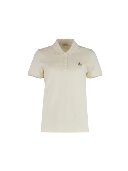Top Moncler z logo biały