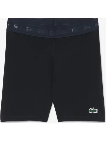 Legginsy krótkie Lacoste Ultra Dry Stretch Sport czysty S czarny