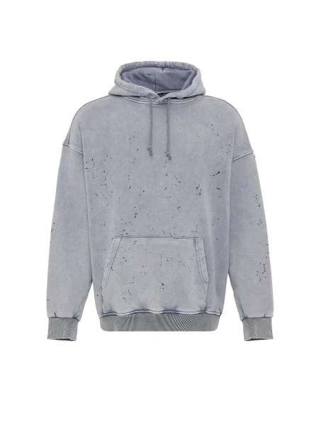 VAMOS CLO Mikina světle šedá černá