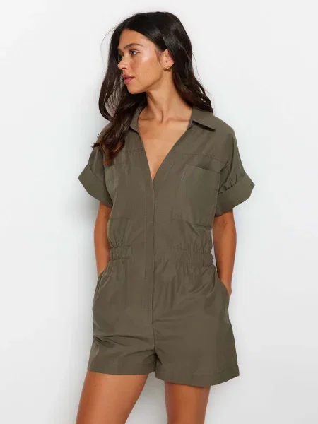 Trendyol Комбінезон з шортами хакі