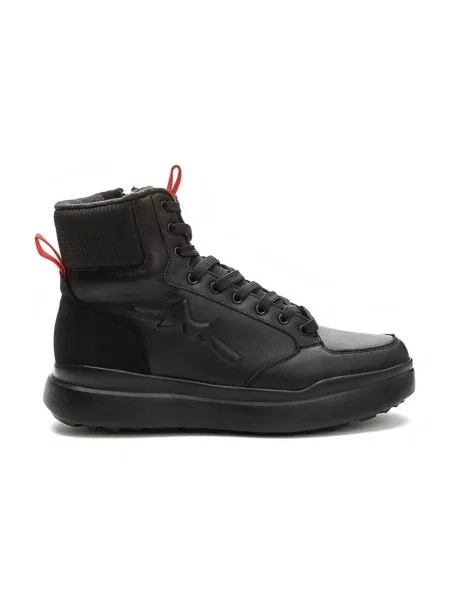 Buty do kostki Grunberg wełniane czarne