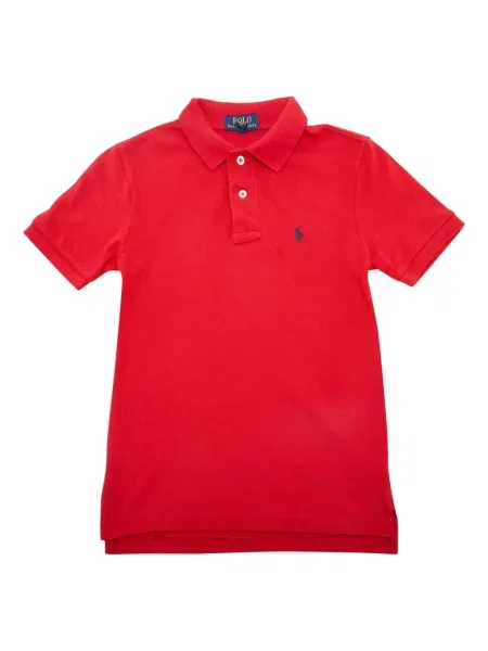 Pletena polo majica Polo Ralph Lauren s vezom crvena