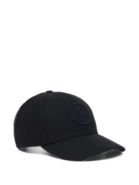 Șapcă Stone Island de lână cu strasuri negru
