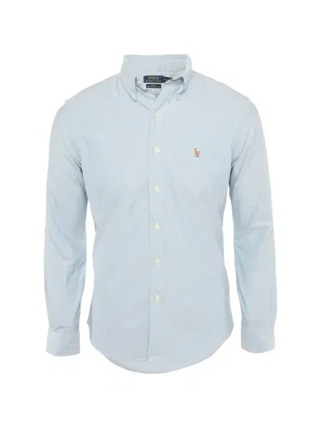 Haftowany dzianinowy garnitur Polo Ralph Lauren niebieski