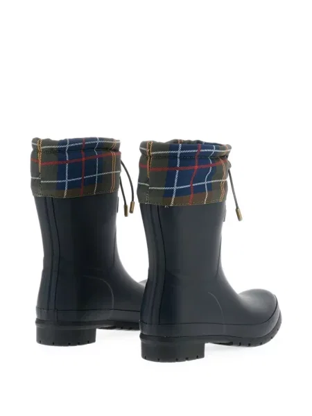 Botine Barbour în carouri albastru