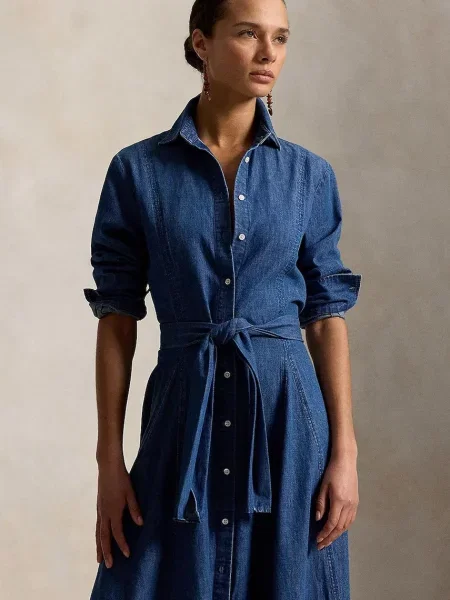 Расклешенное джинсовое платье Polo Ralph Lauren