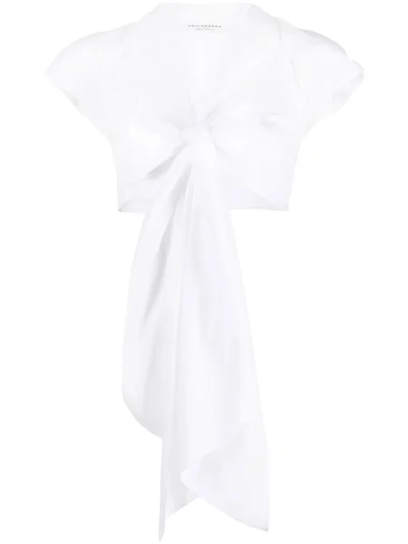 Cropp top Philosophy Di Lorenzo Serafini alb