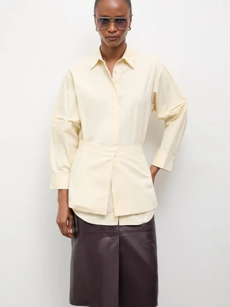 Answear.LAB cămașă pentru femei din galben