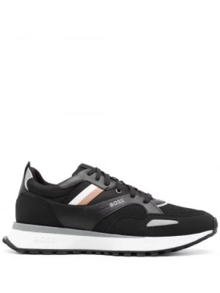 Sneakers Boss με κορδόνια με δαντέλα μαύρο
