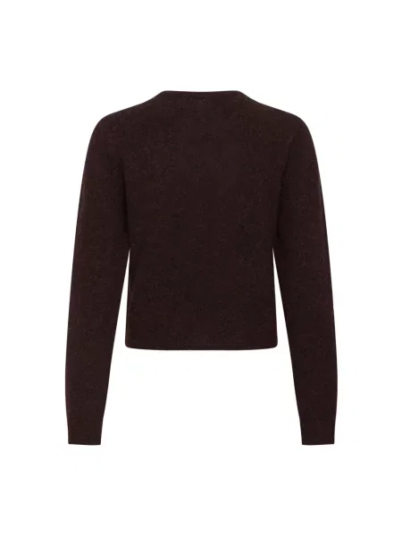 Dzianinowy sweter Kaffe brązowy