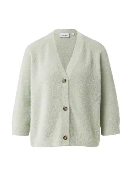 COMMA Geacă tricotată pastel verde