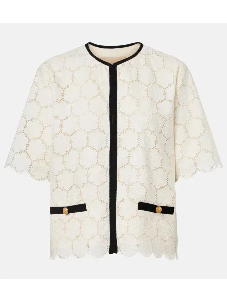 Geacă Valentino cu broderie alb