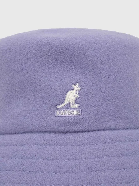 Vlněný klobouk Kangol vlněný fialová