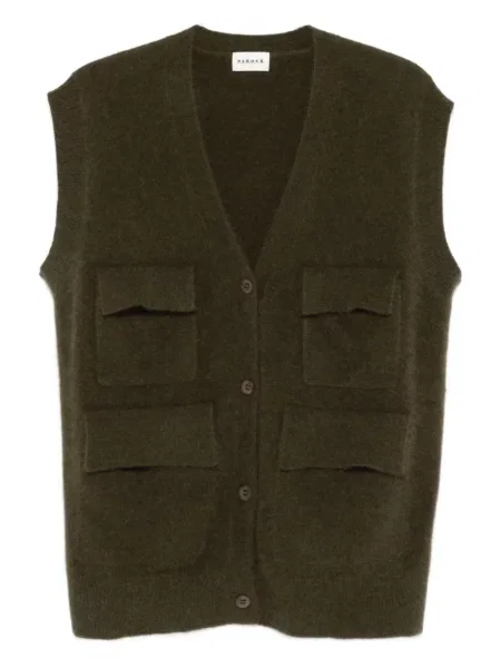 Cardigan P.a.r.o.s.h. fără mâneci verde