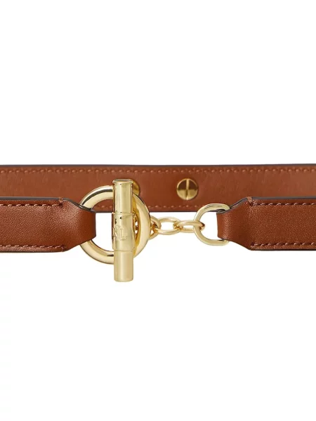 Шкіряний Lauren Ralph Lauren коричневий