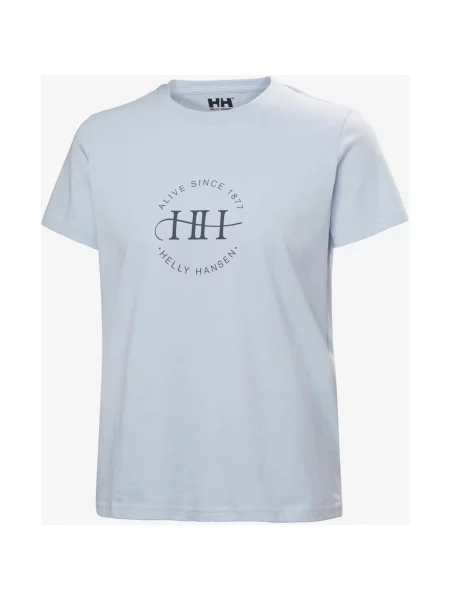Koszulka Helly Hansen Core Graphic krótki rękaw pastelowy S niebieski