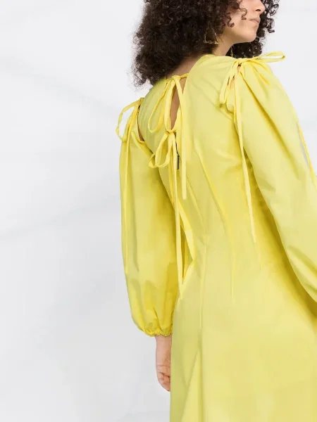 Rochie maxi Msgm lungă de costum galben