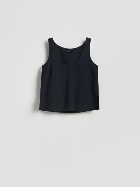 Reserved Top din modal negru