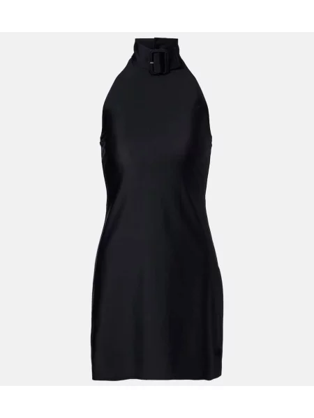 Rochie Courreges din jerseu cu cataramă negru