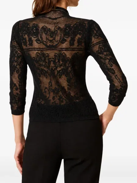 Heláncă Twinset din jacard negru