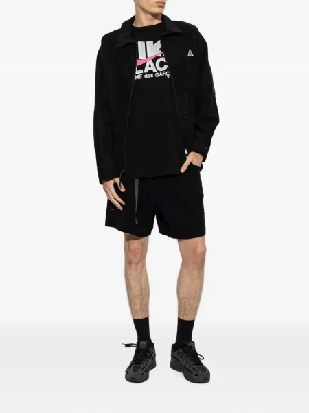 Ζωσμένος σορτς Nike κοτλέ μαύρο