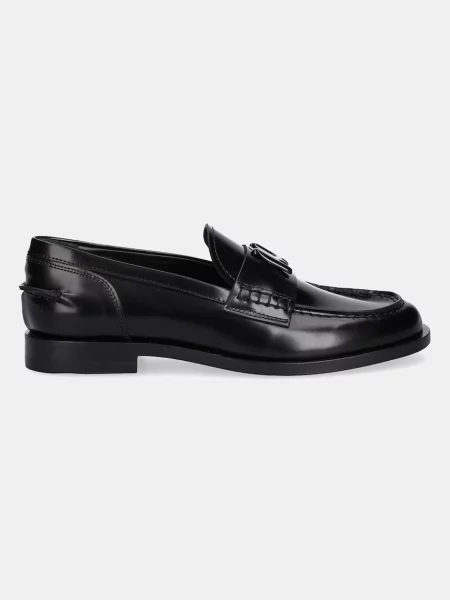 Kožené mokasíny MSGM čierna
