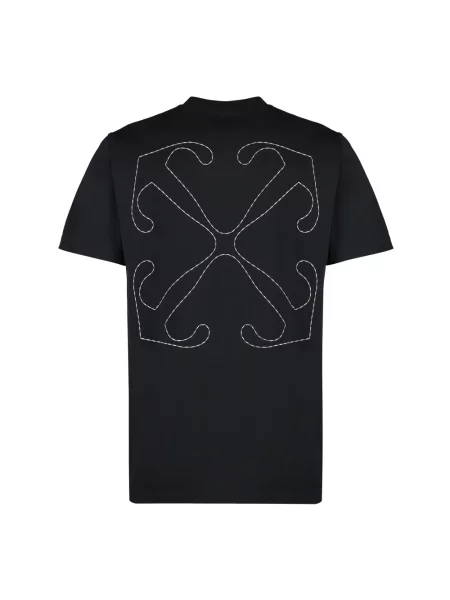 Bluza z kapturem Off-white z okrągłym dekoltem biała