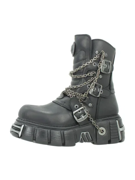 Botine New Rock negru