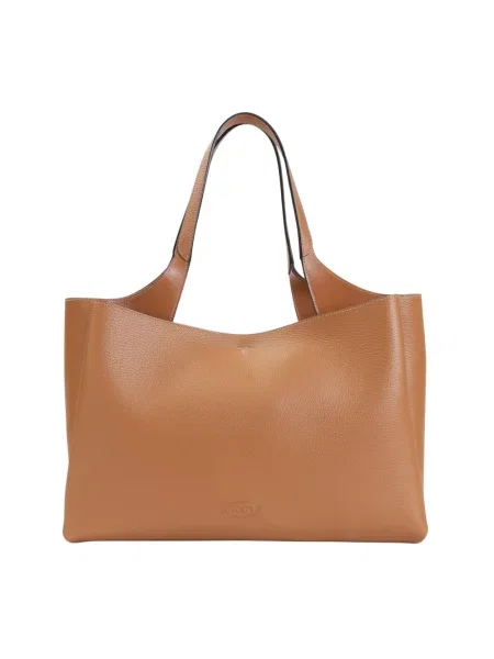 Shopperka Tod's skórzana brązowa