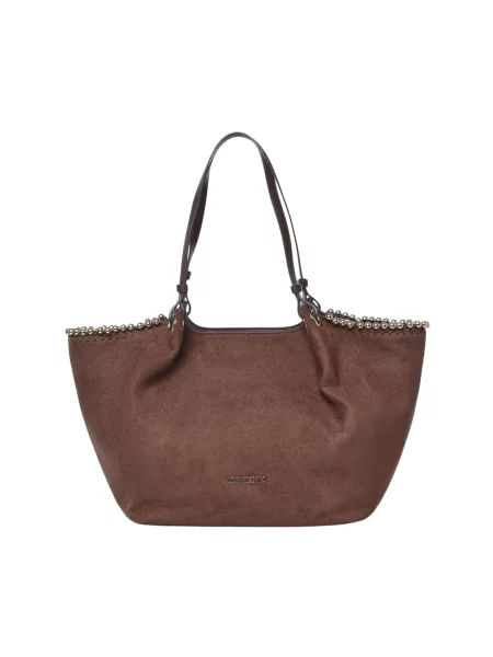 Torebka Love Moschino skórzana brązowa