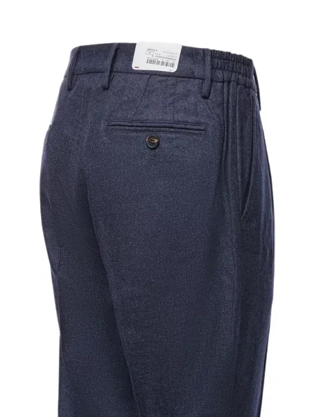Pantaloni Eleventy conici albastru