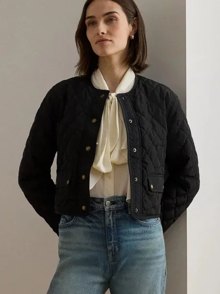 Lauren Ralph Lauren jachetă scurtă pentru femei negru