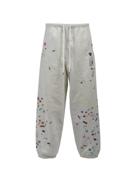 Pantaloni Maison Mihara Yasuhiro alergare alb