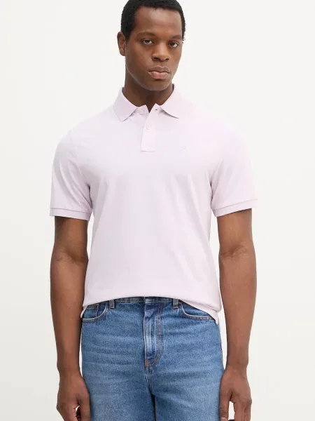 Hackett London polo tričko fialové