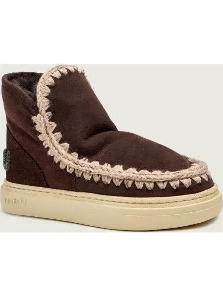 Sneakerși Mou de lână maro