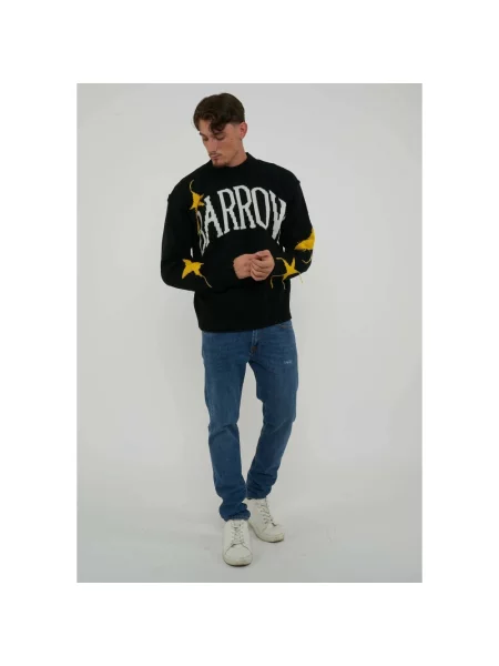 Dzianinowy sweter Barrow czarny