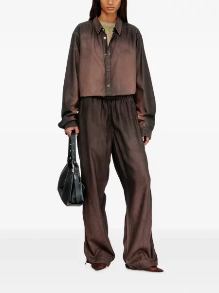 Pantaloni Diesel cu cordon maro