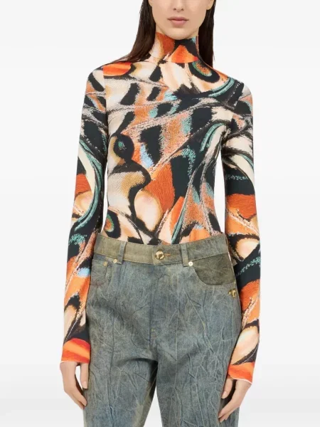 Body Roberto Cavalli cu imagine portocaliu