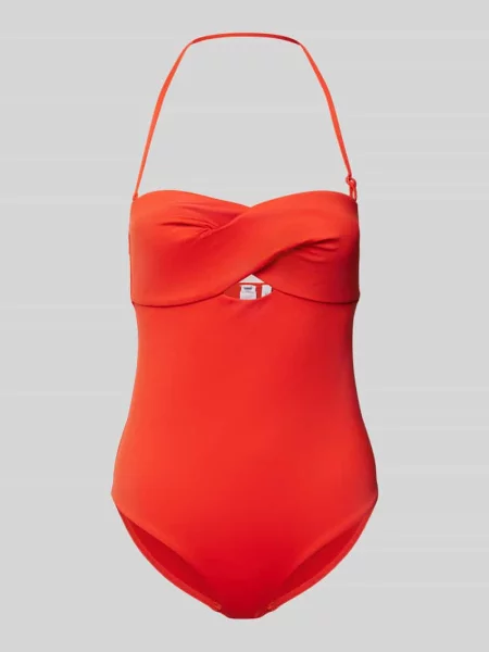 Kostium kąpielowy z wiązaniem na szyi Calvin Klein Underwear czerwony