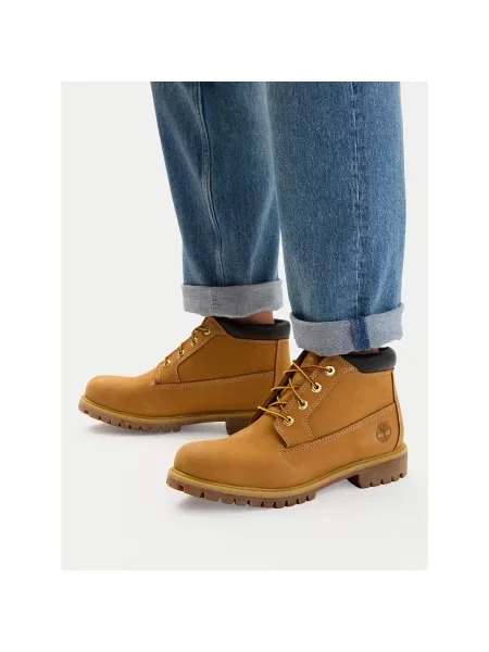 TIMBERLAND Fűzős csizma teveszín / fekete barna